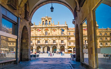Plaza Mayor in Salamanca, Spain Plaza Mayor in Salamanca, Spain